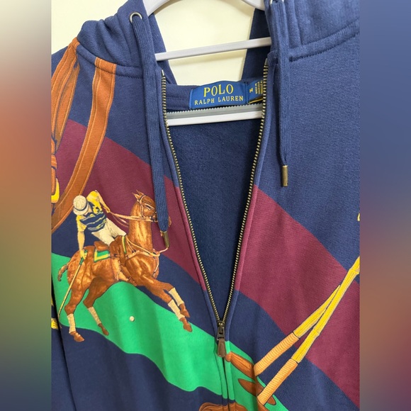 Ralph Lauren Polo - Equestrian Print Zip Hoodie - Picture 4 of 7